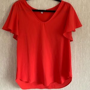 Green Envelope Pink Blouse